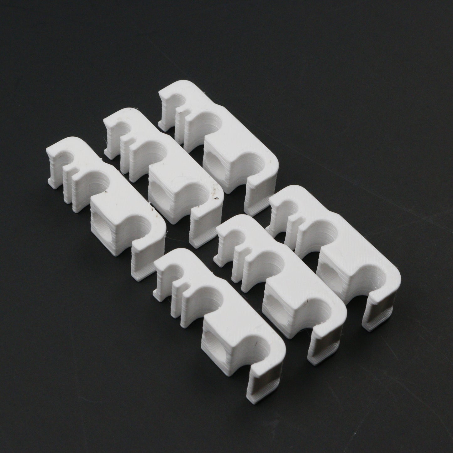 BMW e30 brake/fuel line bracket plastic mount - Set of 6